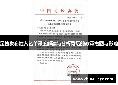 足协发布准入名单深度解读与分析背后的政策意图与影响
