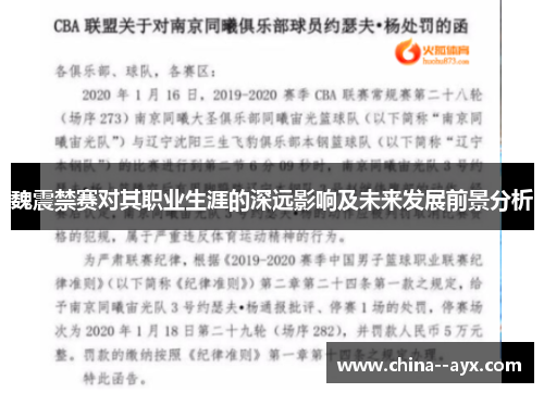 魏震禁赛对其职业生涯的深远影响及未来发展前景分析